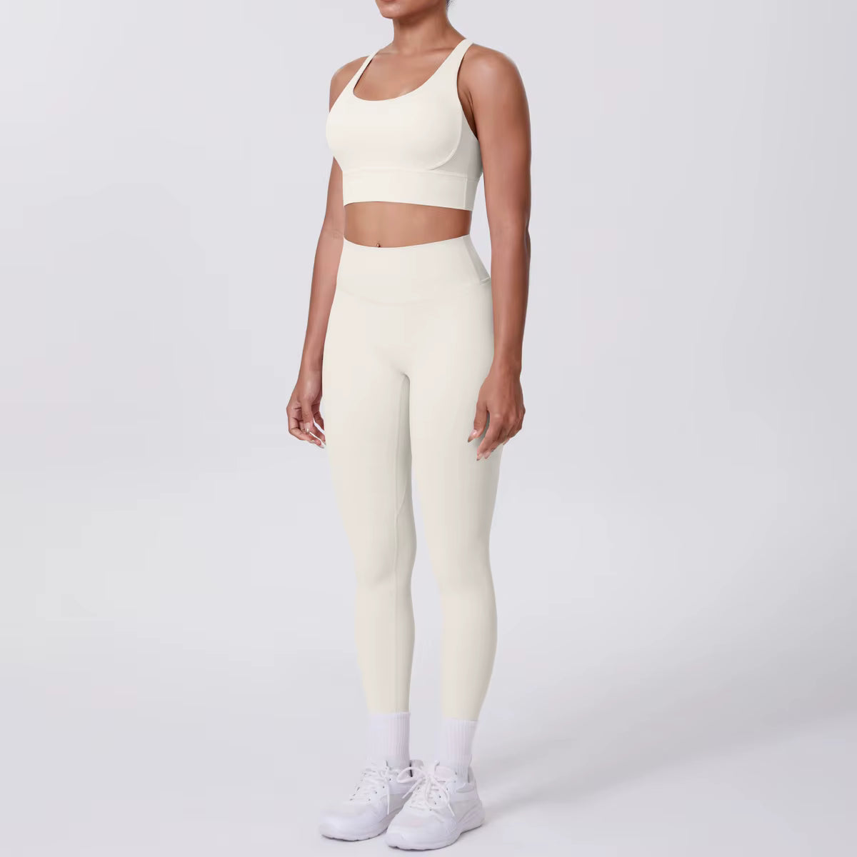 Ensemble Yoga & Fitness Femme – Brassière de Sport & Legging Taille Haute, Confort et Style