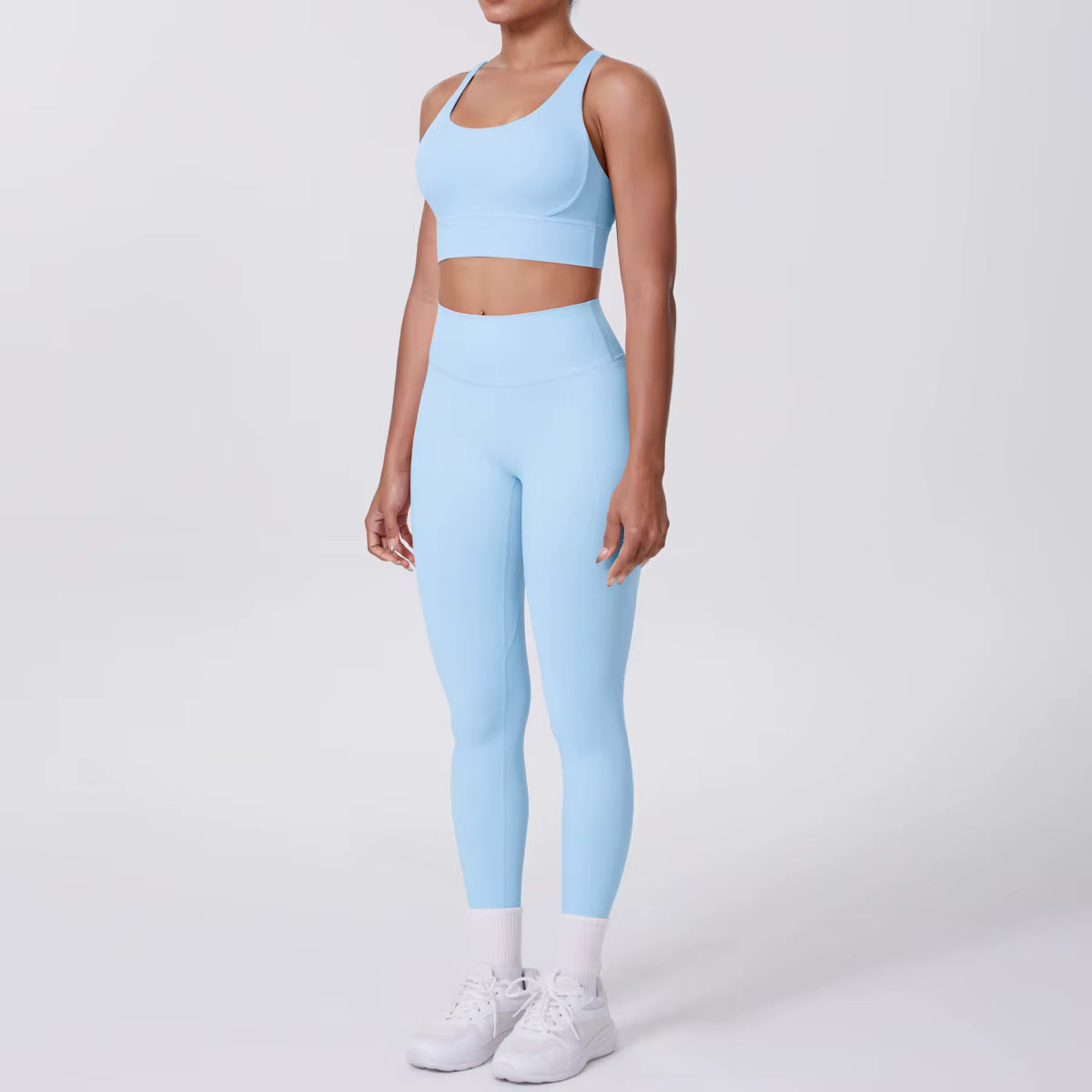 Ensemble Yoga & Fitness Femme – Brassière de Sport & Legging Taille Haute, Confort et Style