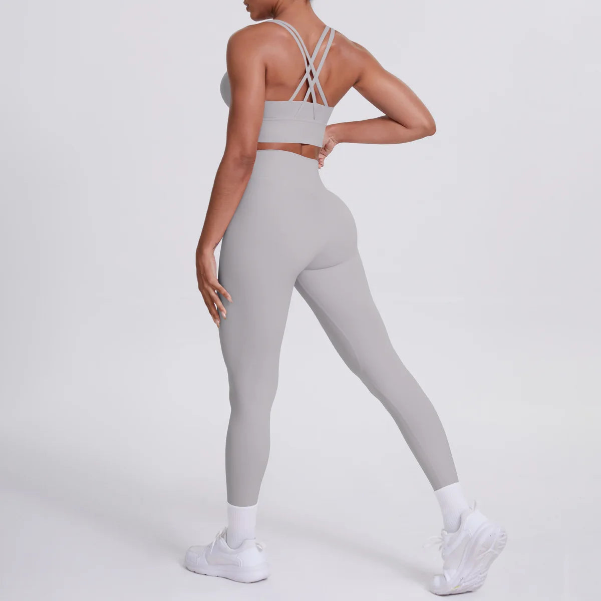 Yoga Suit 2 Pieces Women Tracksuit Sports Bra High Waist Legging Yoga Outfit Gym Set Fitness Workout Clothes Sportswear