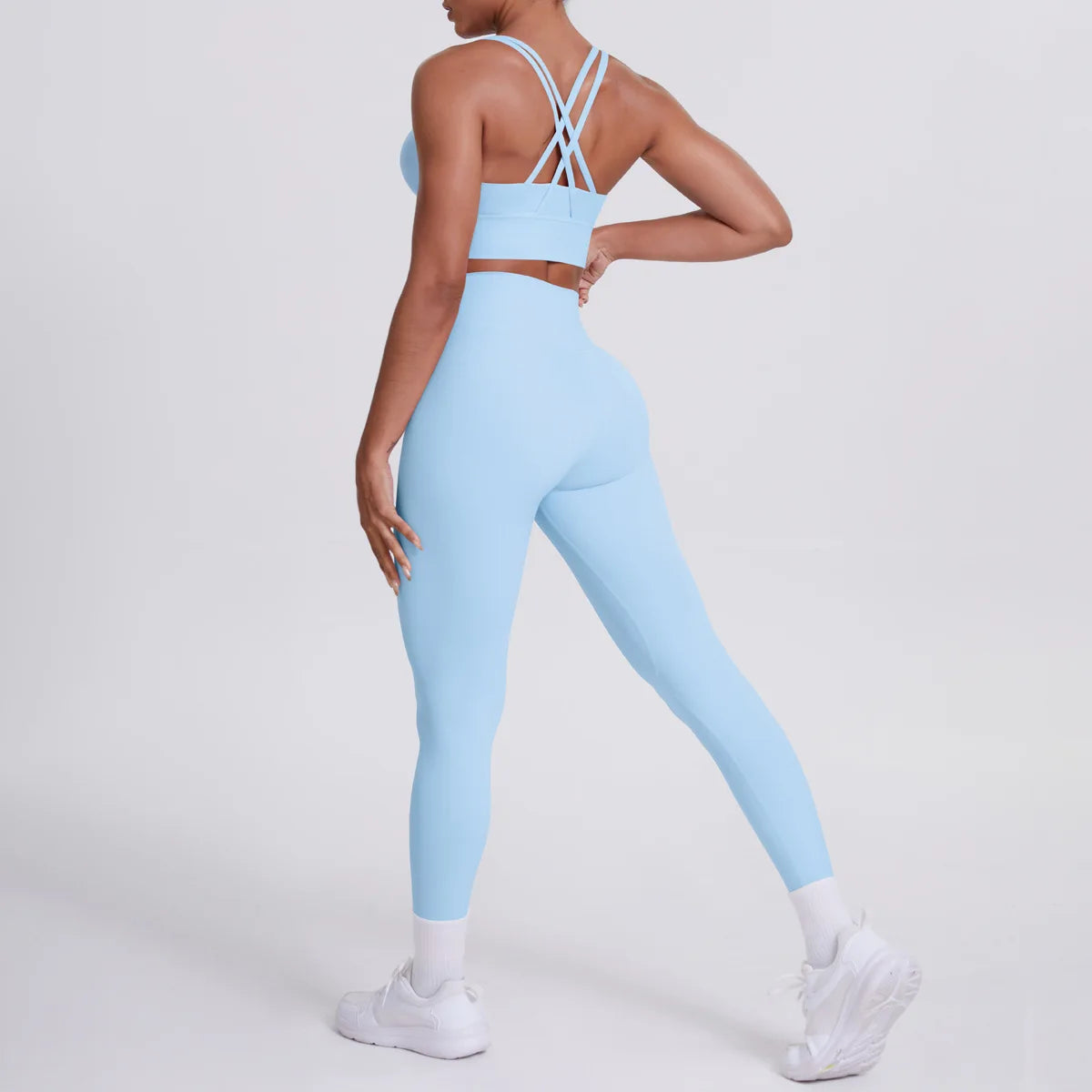 Yoga Suit 2 Pieces Women Tracksuit Sports Bra High Waist Legging Yoga Outfit Gym Set Fitness Workout Clothes Sportswear
