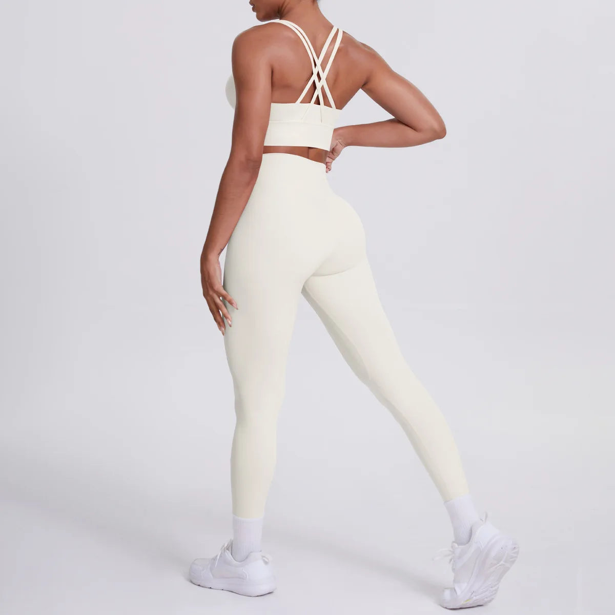 Yoga Suit 2 Pieces Women Tracksuit Sports Bra High Waist Legging Yoga Outfit Gym Set Fitness Workout Clothes Sportswear