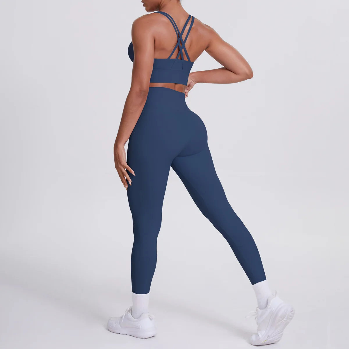 Yoga Suit 2 Pieces Women Tracksuit Sports Bra High Waist Legging Yoga Outfit Gym Set Fitness Workout Clothes Sportswear