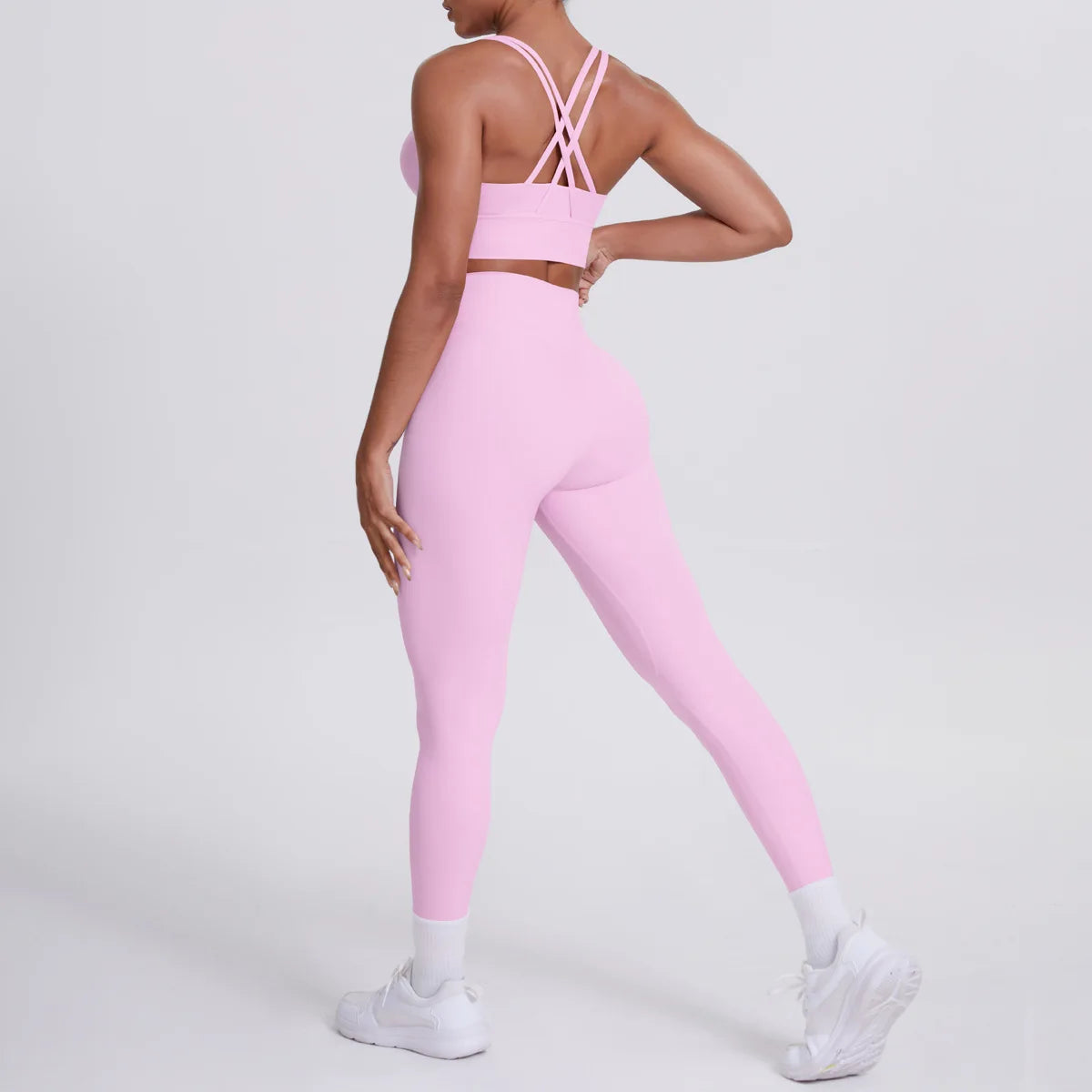 Yoga Suit 2 Pieces Women Tracksuit Sports Bra High Waist Legging Yoga Outfit Gym Set Fitness Workout Clothes Sportswear