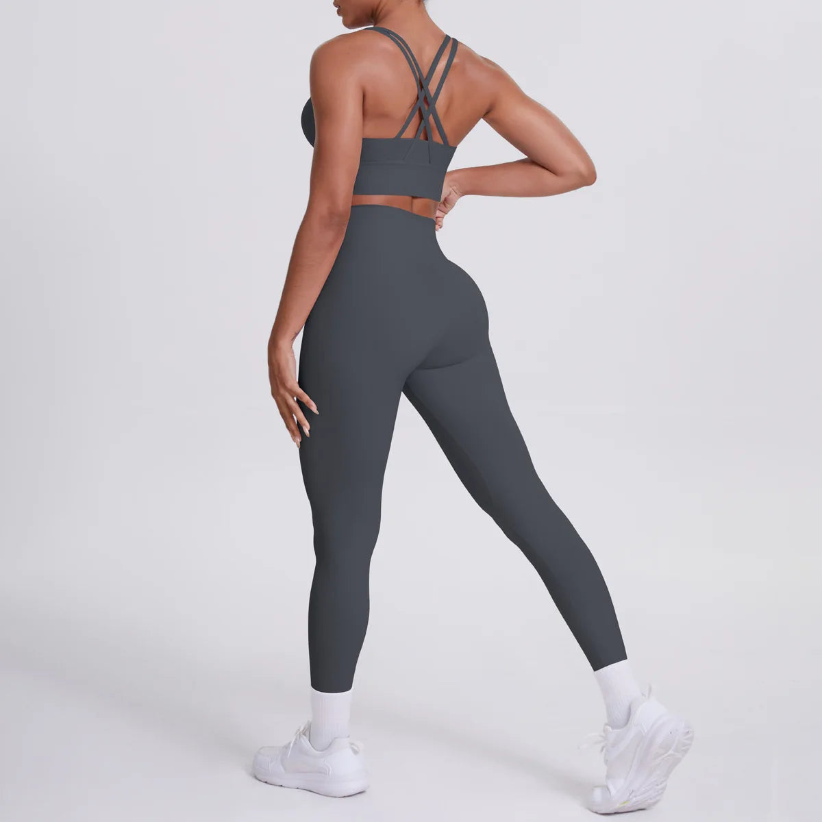 Yoga Suit 2 Pieces Women Tracksuit Sports Bra High Waist Legging Yoga Outfit Gym Set Fitness Workout Clothes Sportswear