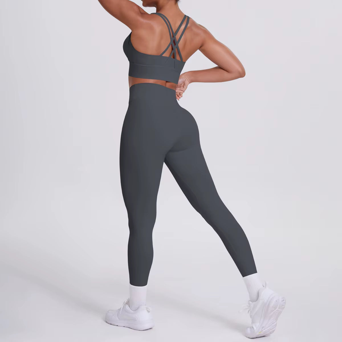 Ensemble Yoga & Fitness Femme – Brassière de Sport & Legging Taille Haute, Confort et Style