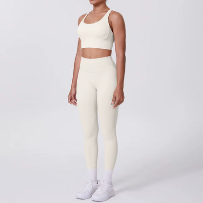 Ensemble Yoga & Fitness Femme – Brassière de Sport & Legging Taille Haute, Confort et Style