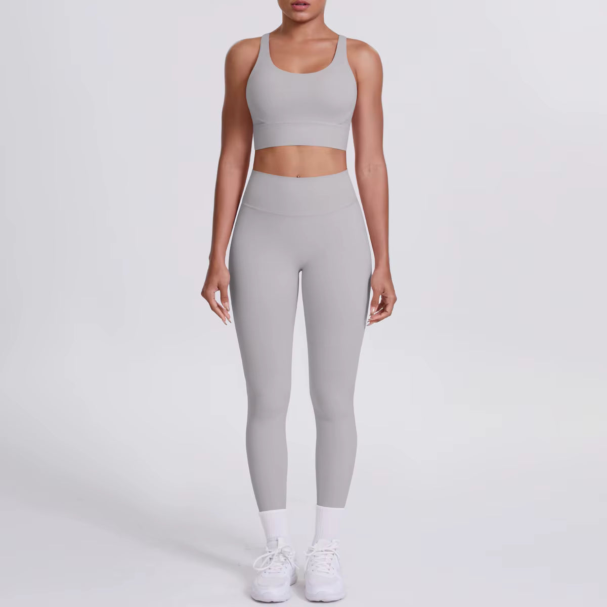 Ensemble Yoga & Fitness Femme – Brassière de Sport & Legging Taille Haute, Confort et Style