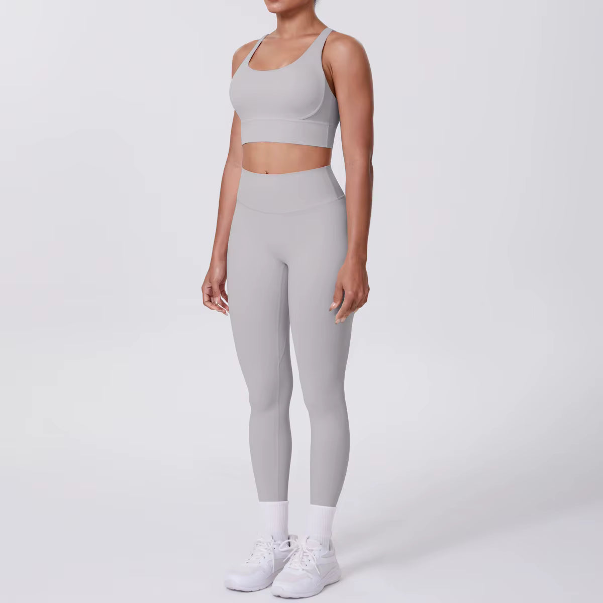 Ensemble Yoga & Fitness Femme – Brassière de Sport & Legging Taille Haute, Confort et Style