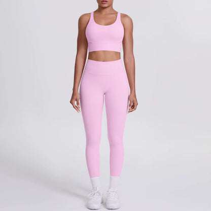 Ensemble Yoga & Fitness Femme – Brassière de Sport & Legging Taille Haute, Confort et Style