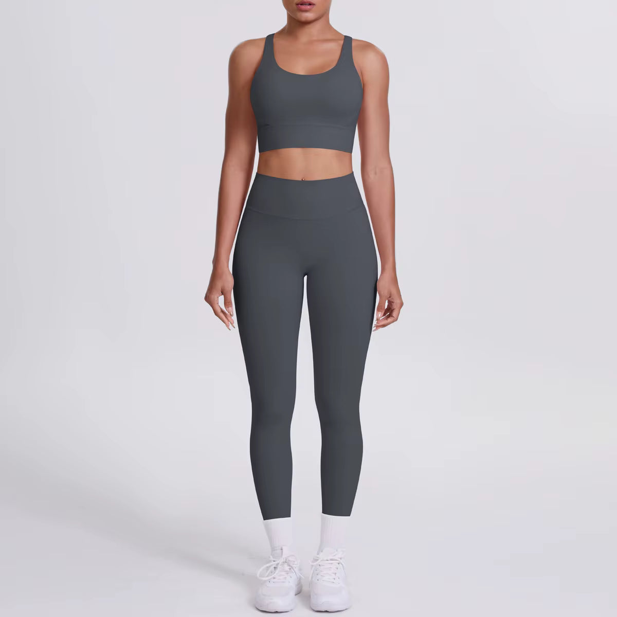 Ensemble Yoga & Fitness Femme – Brassière de Sport & Legging Taille Haute, Confort et Style