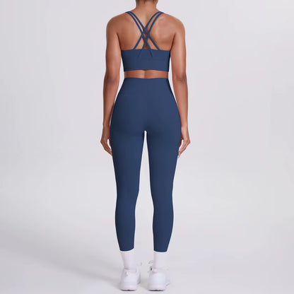 Ensemble Yoga & Fitness Femme – Brassière de Sport & Legging Taille Haute, Confort et Style