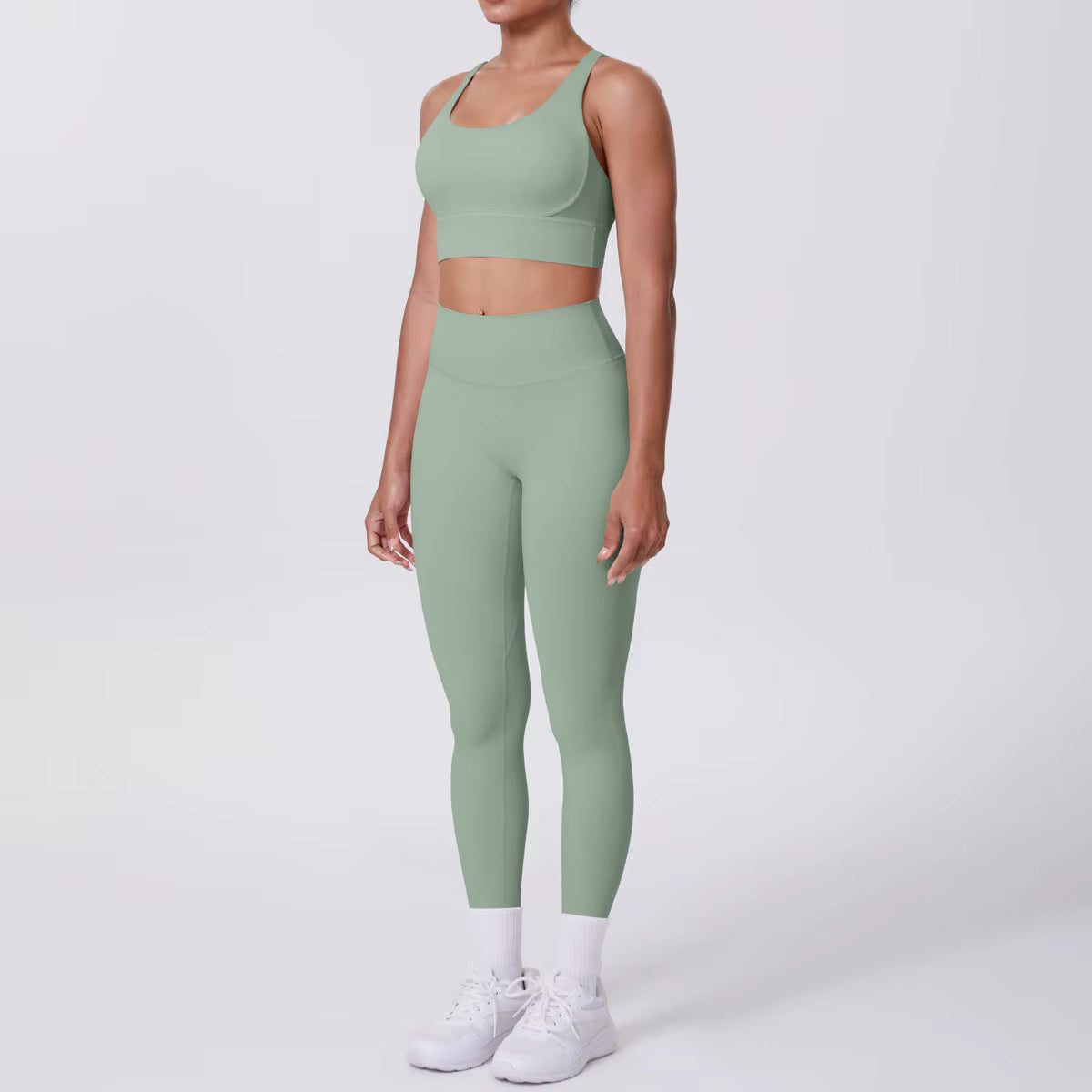 Ensemble Yoga & Fitness Femme – Brassière de Sport & Legging Taille Haute, Confort et Style