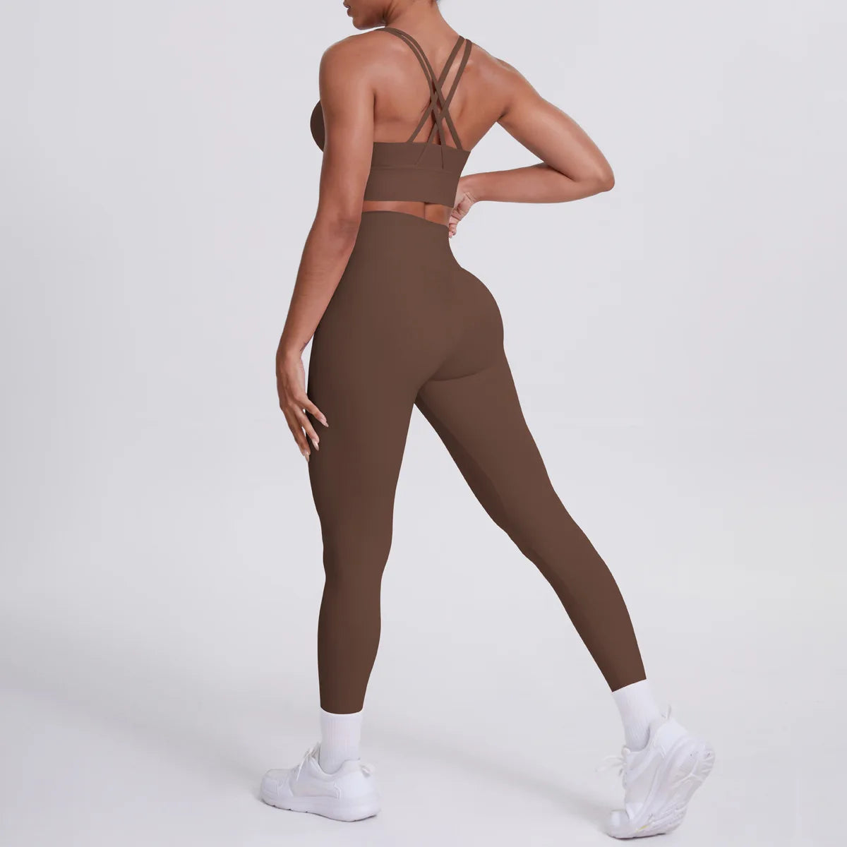 Yoga Suit 2 Pieces Women Tracksuit Sports Bra High Waist Legging Yoga Outfit Gym Set Fitness Workout Clothes Sportswear