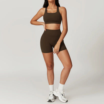 Ensemble Yoga & Fitness Femme avec Short - ensemble de sport femme confortable My Sport Corner