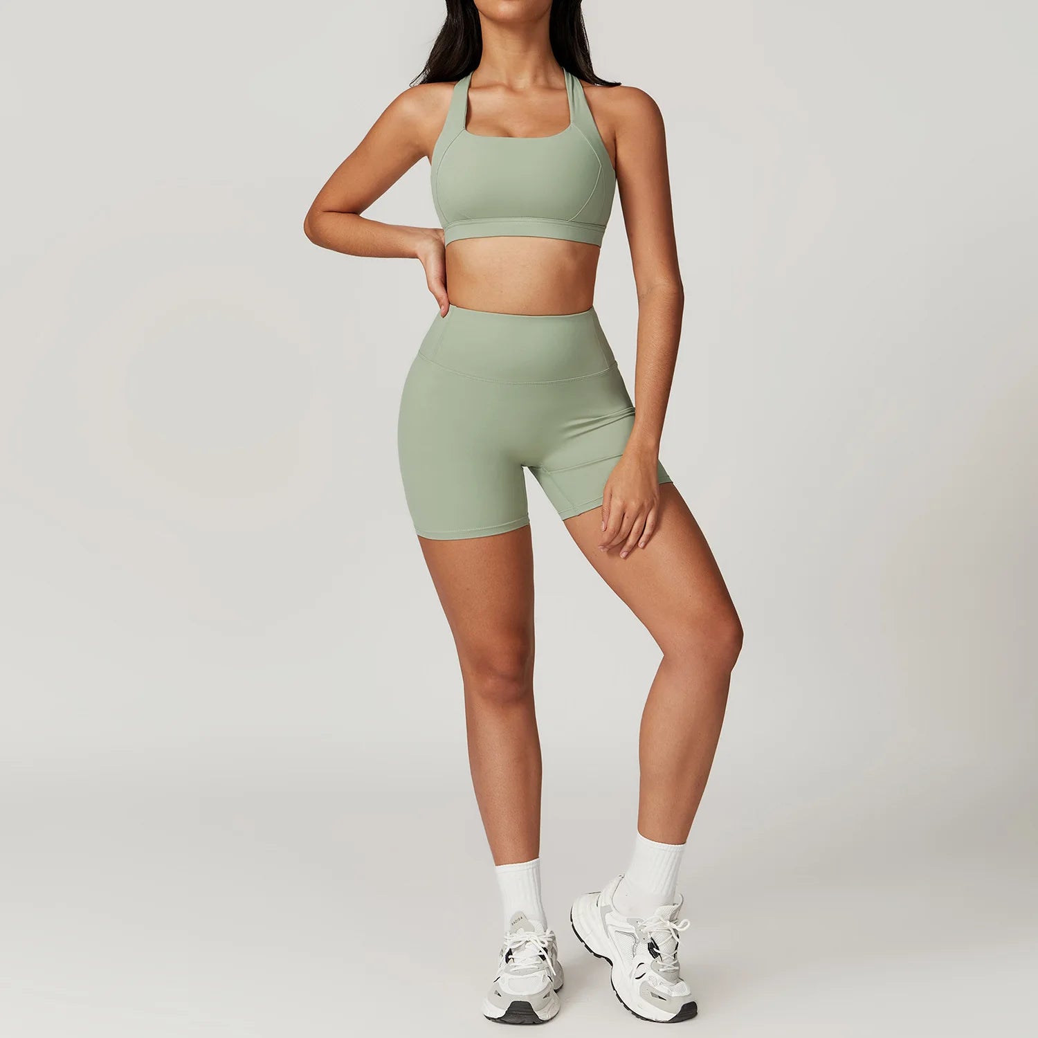 Ensemble Yoga & Fitness Femme avec Short - ensemble de sport femme confortable My Sport Corner