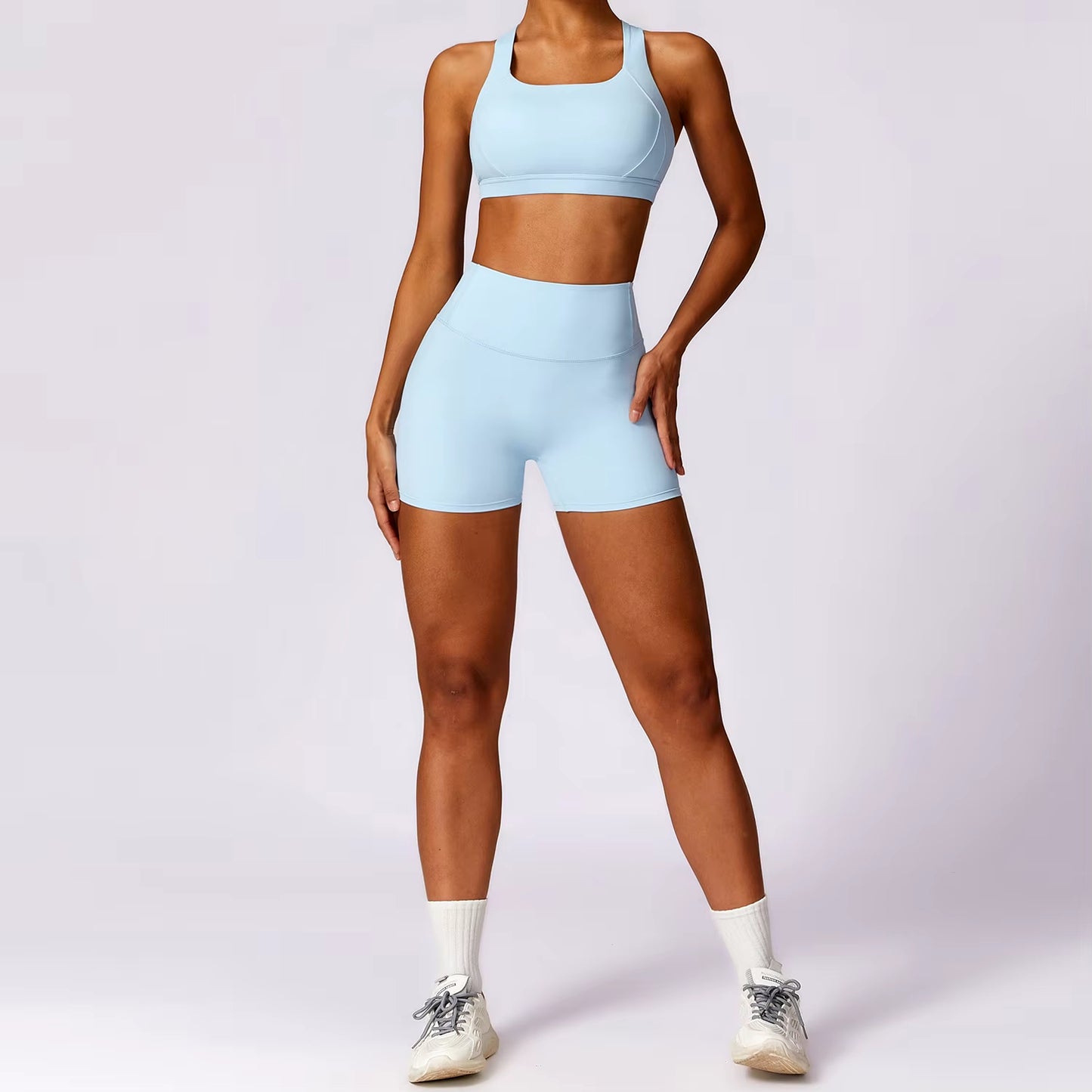 Women'S Tracksuit 2PCS Fitness Suit Yoga Sets Sportswear Workout Sports Bra High Waist Leggings Gym Clothing Push up Sports Suit